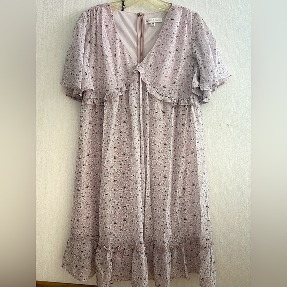 FSL Apparel Dresses & Skirts - FSL Apparel Floral Pink Midi Dress